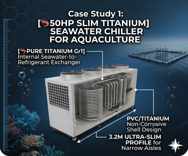 Aquaculture and hydroponic water cooling application
