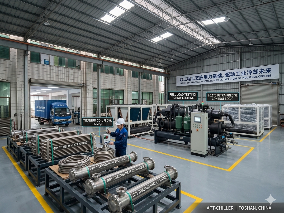 Inside APT-CHILLER Manufacturing Workshop - 48H Load Test Area