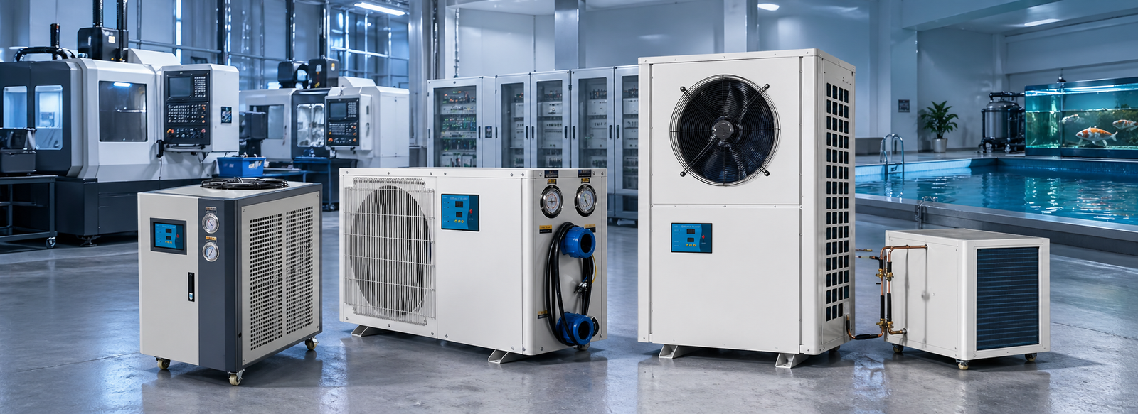 APT 1 to 5 HP compact air-cooled chiller range for small process cooling applications