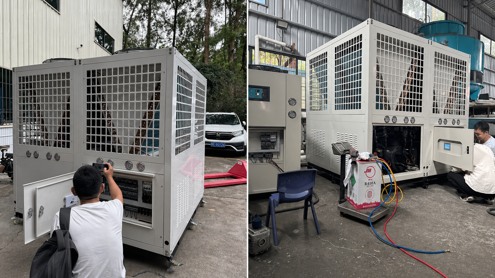 APT Chiller industrial chiller pre-shipment inspection and quality check