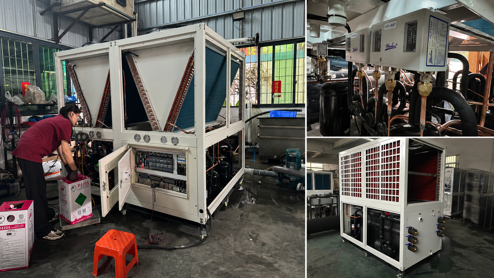 APT Chiller industrial chiller workshop production and testing