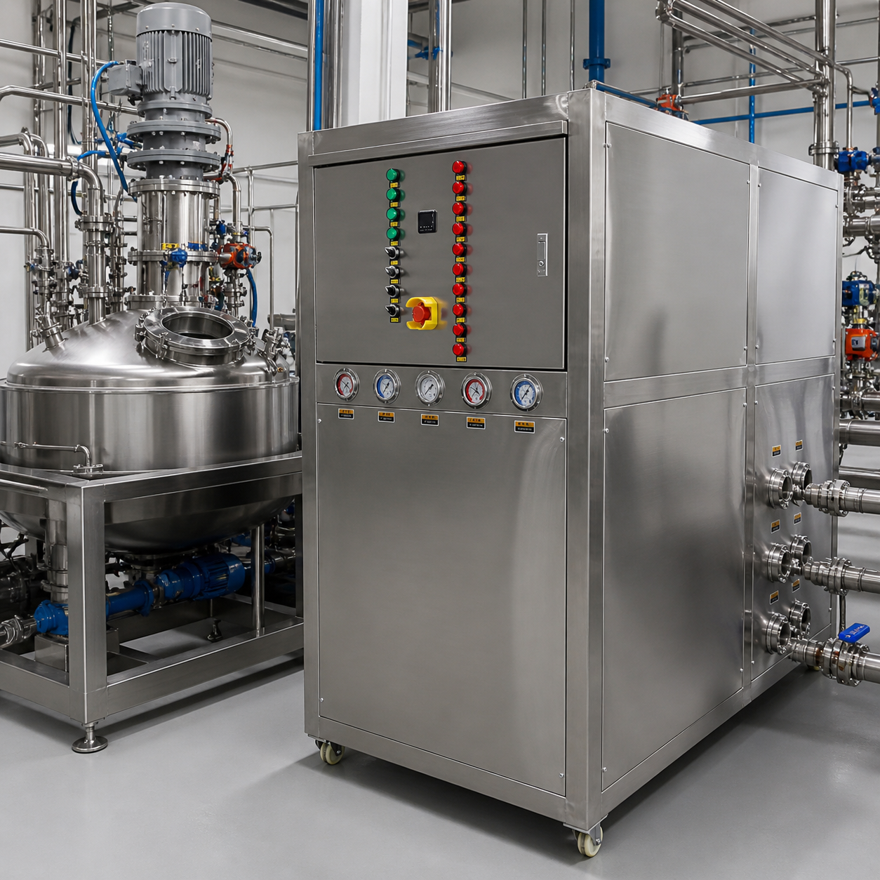 5–20 HP medium water-cooled chillers for process tanks, laboratory equipment, and factory equipment