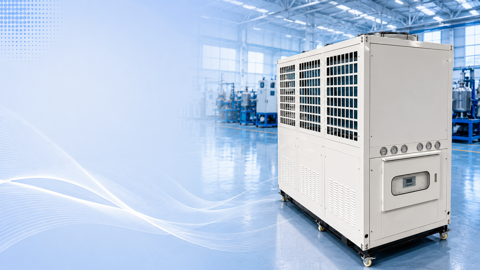 30HP air cooled industrial chiller for large process cooling by APT Industrial Chiller