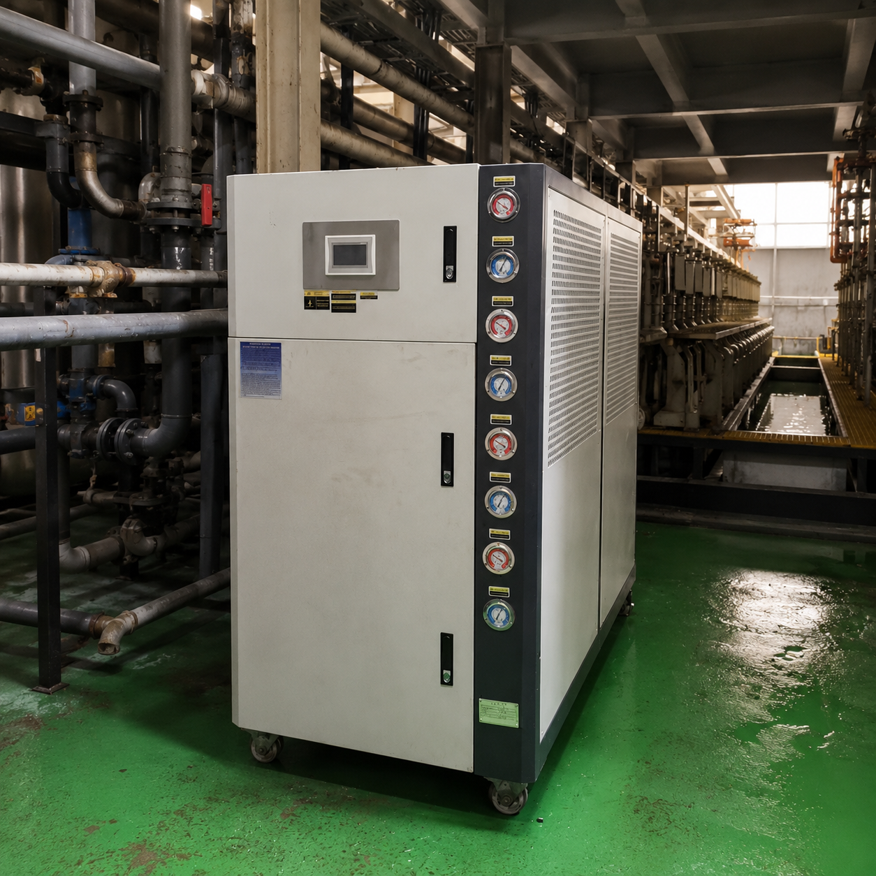APT 40HP water-cooled electroplating chiller for plating bath cooling