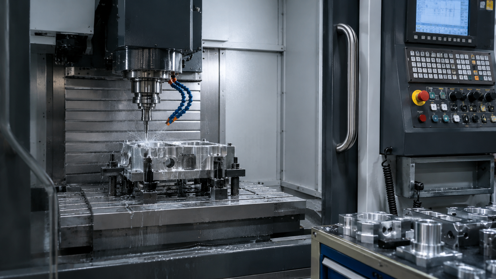 APT air-cooled process chiller for CNC machine spindle cooling