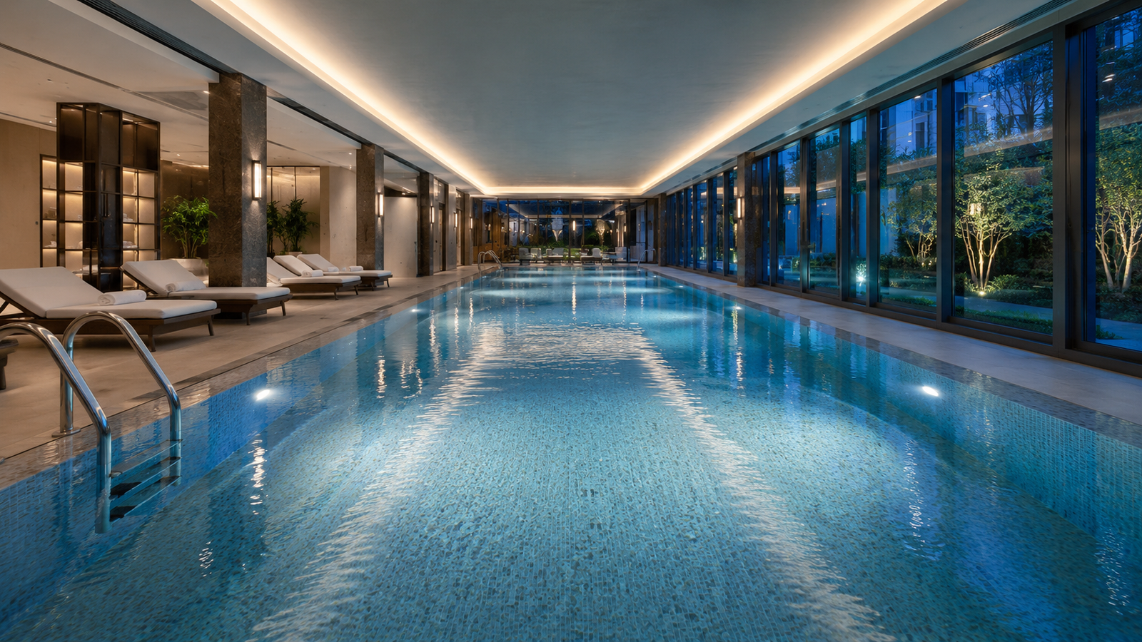Small constant-temperature pool cooling application