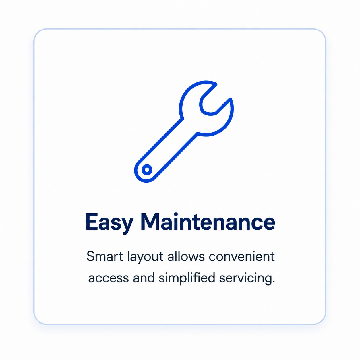 Easy maintenance icon