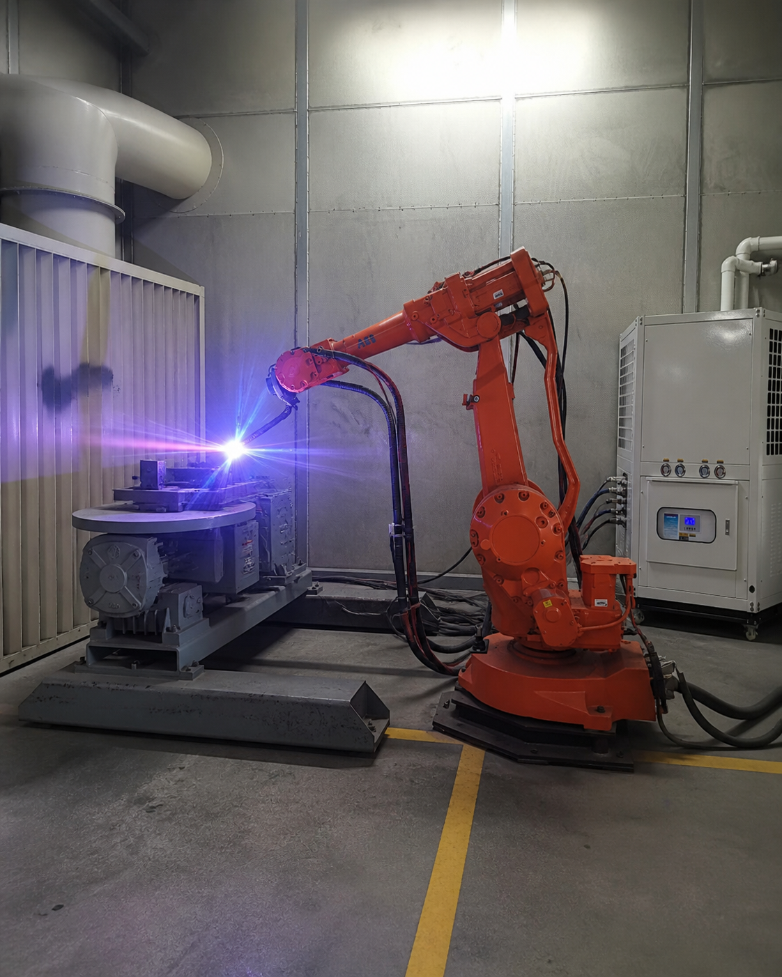 Industrial chiller project for thermal spray and HVOF coating line cooling