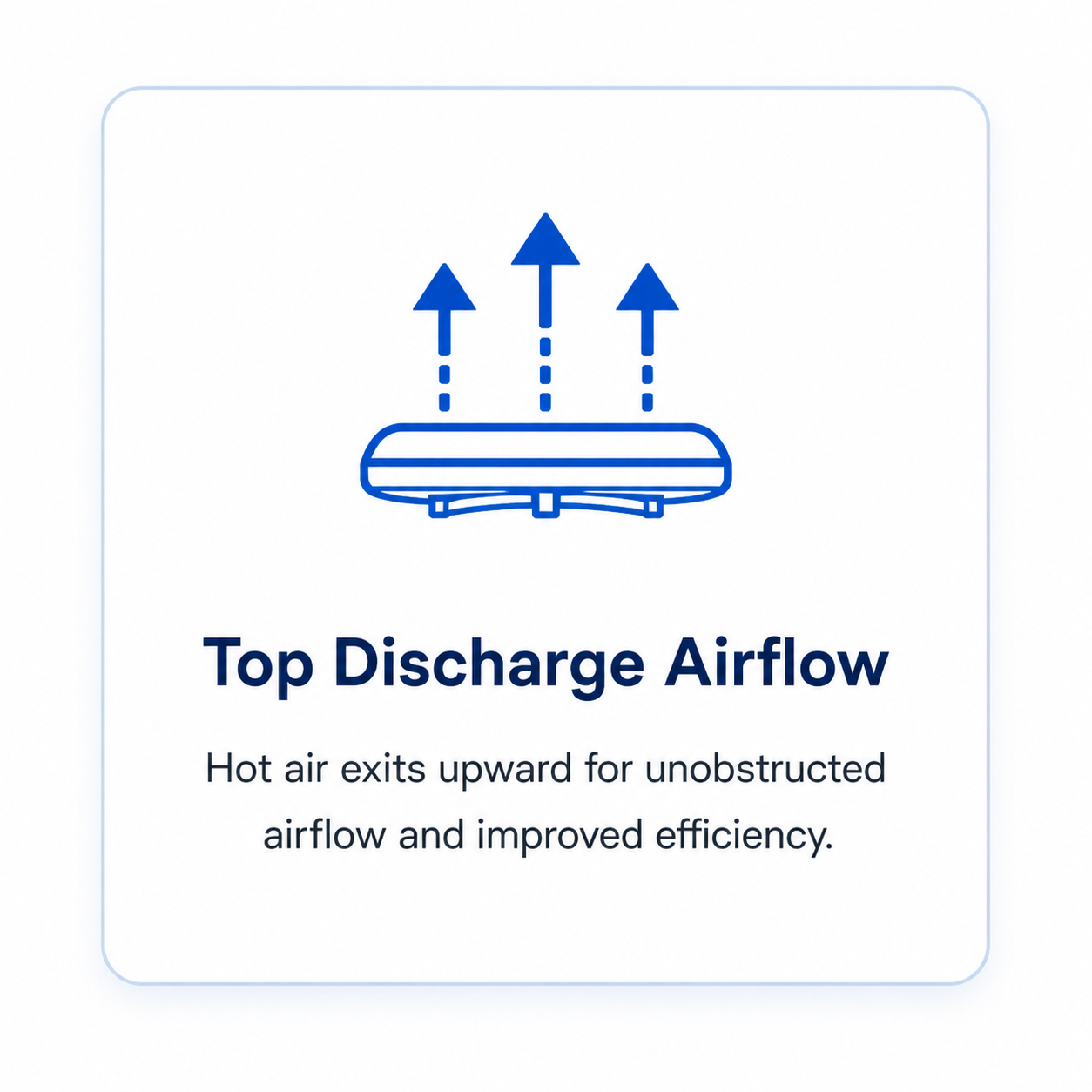 Top discharge airflow icon