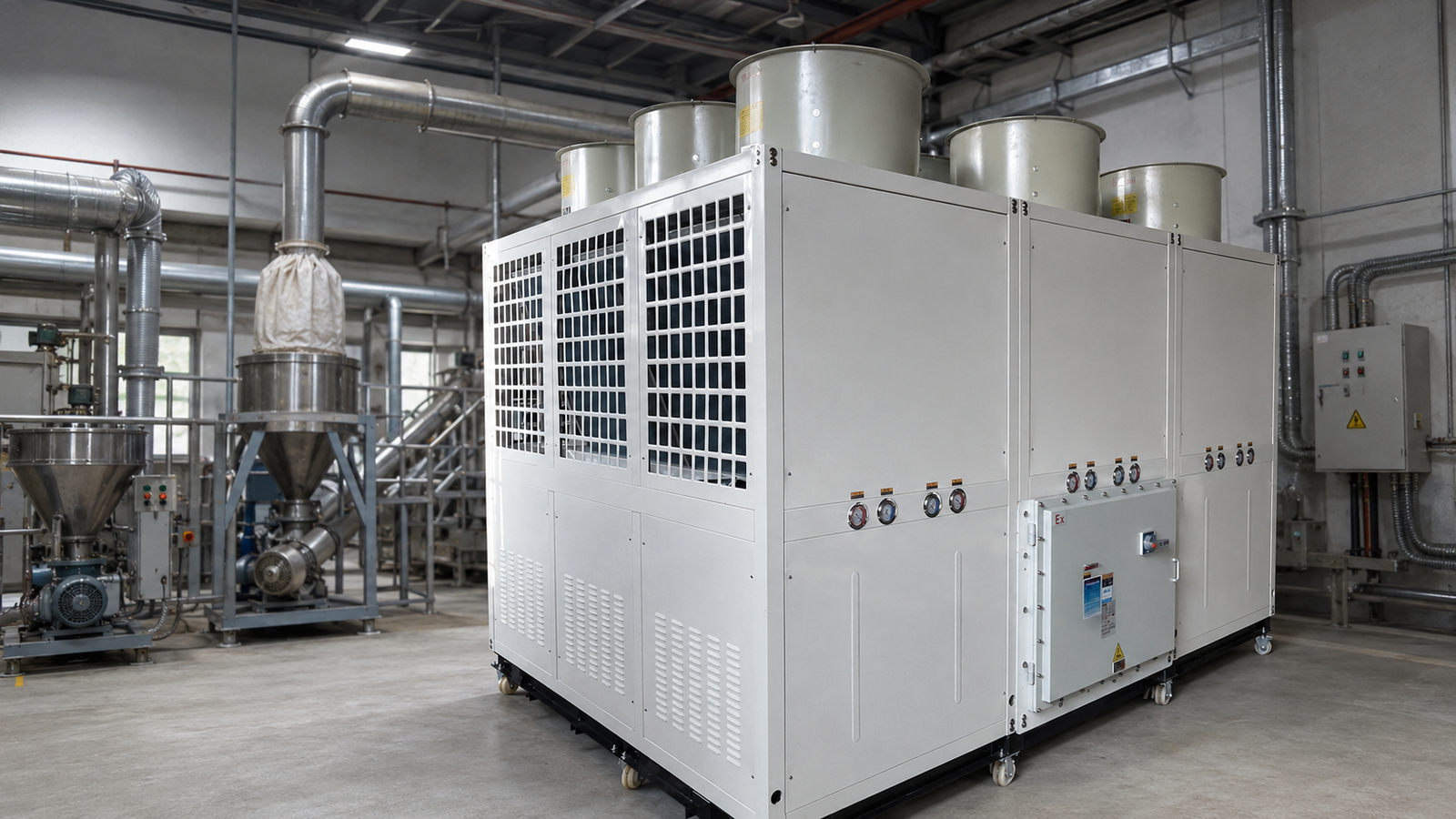 90HP explosion-proof industrial chiller product image for chemical reactor cooling reference