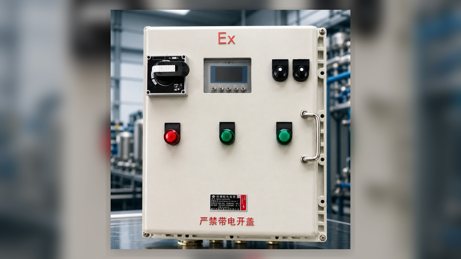Explosion-proof electrical box and control cabinet reference for chemical process cooling project review